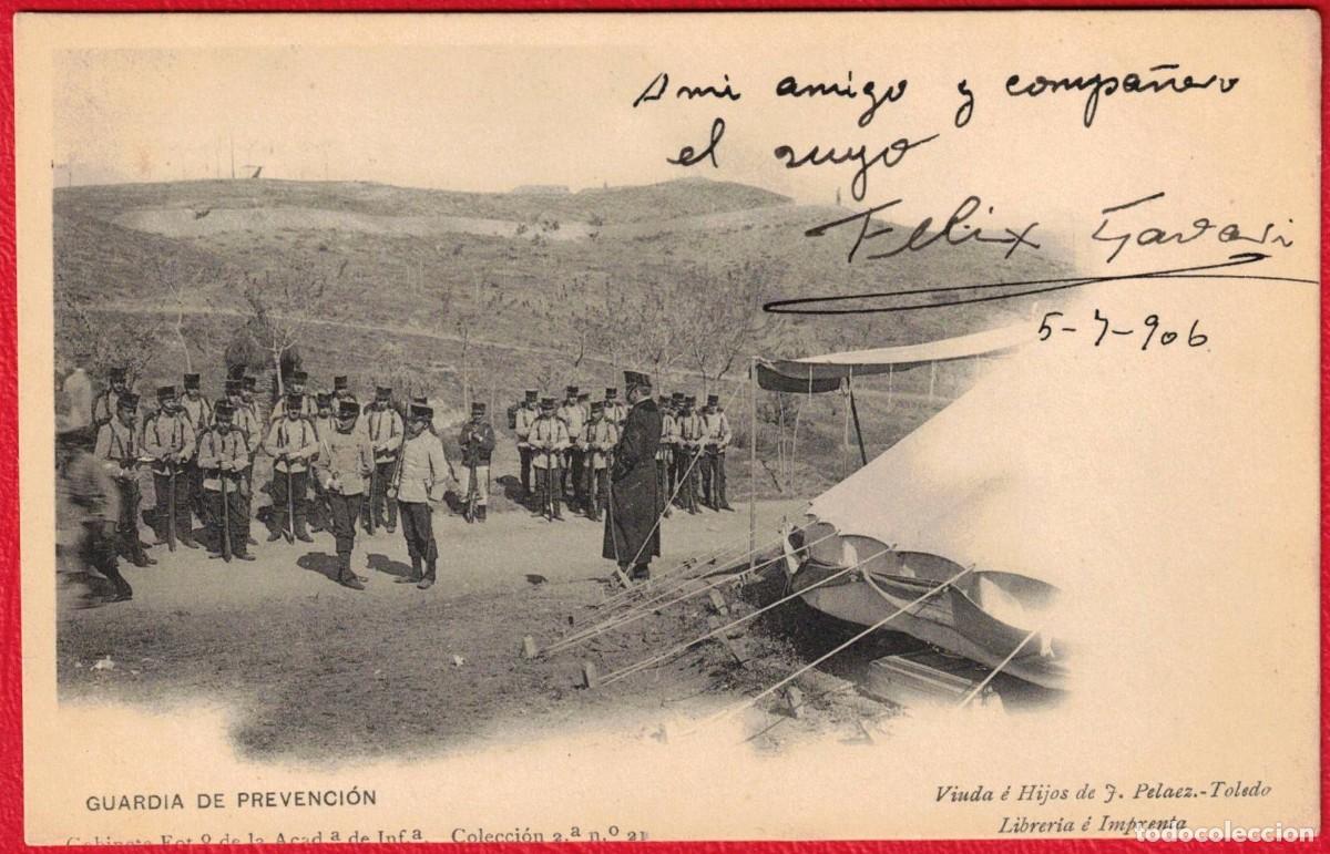 Militaria: Guardia de Prevenci&oacute;n - Academia de Infanteria - Viuda e Hijos de F. Pelaez - A&ntilde;o 1906