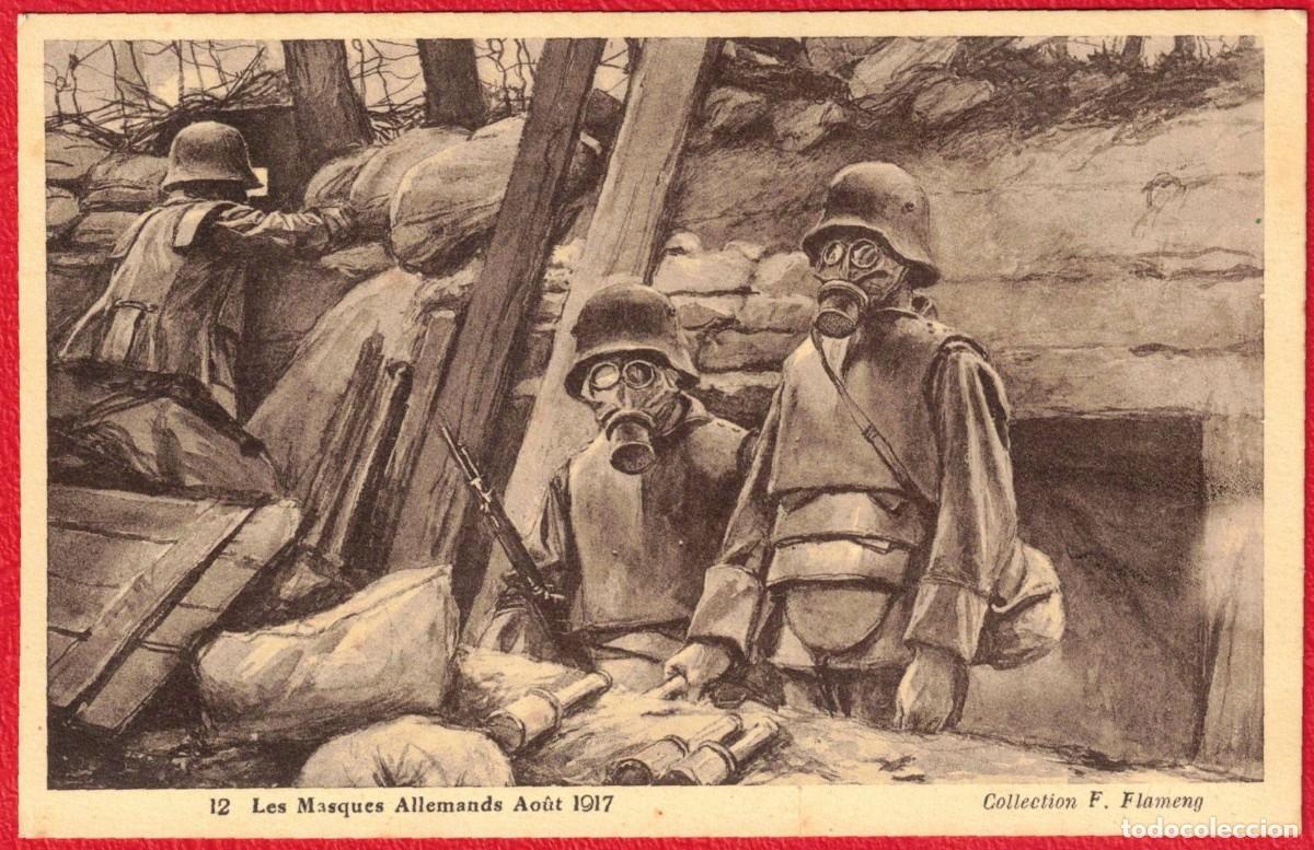 Militaria: 1&ordf; Guerra Mundial - Las mascaras de gas alemanas - Agosto 1917 - Collection F. Flameng