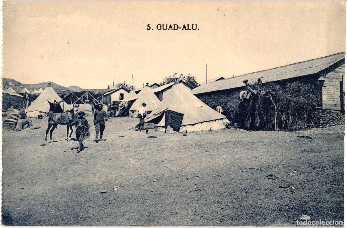Militaria: Campamento militar espa&ntilde;ol en el Rif - Guad-Alu o Guad-el-Arba - Guerra del Rif 1909 - 1927