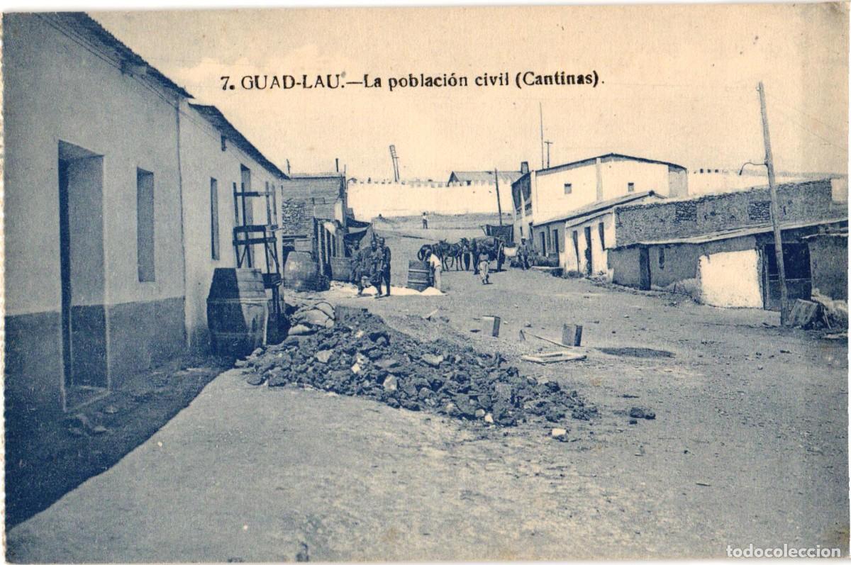 Militaria: Campamento militar espa&ntilde;ol en el Rif - Guad-Alu o Guad-el-Arba - Guerra del Rif 1909 - 1927