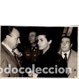 Militaria: Foto Antonio Molina, Carlos Su&aacute;rez... 10x15. Sello Regimiento Guardia de S. E. el Jefe del Estado.