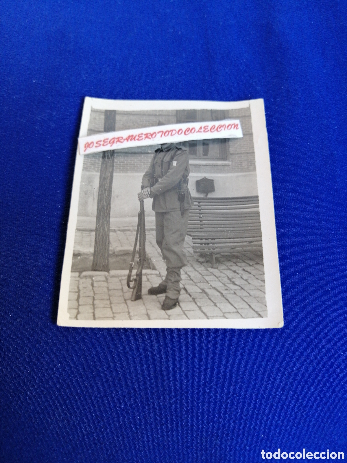 Military Antiques: MILITAR EJ&Eacute;RCITO ESPA&Ntilde;OL POSANDO CON FUSIL FOTOGRAF&Iacute;A ANTIGUA SIGLO PASADO