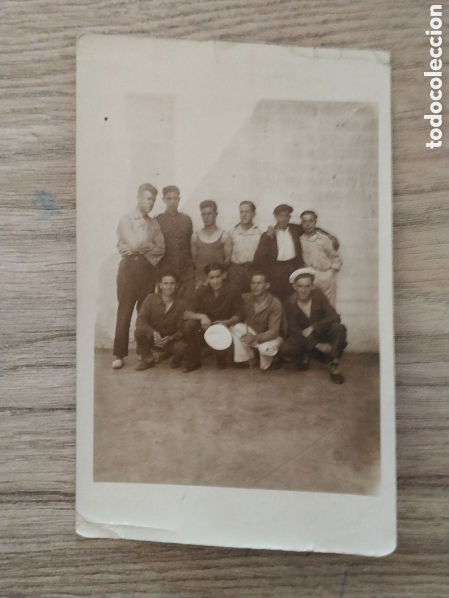 Militaria: Fotograf&iacute;a militar guerra marruecos militares de la Armada.marina de guerra.lepanto.alfonso XIII.alm