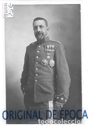 Militaria: (PS-80810)POSTAL FOTOGRAFICA DE$ CORONEL CON MULTIPLES MEDALLAS-FOTO P.CERVERA (VALLADOLID)