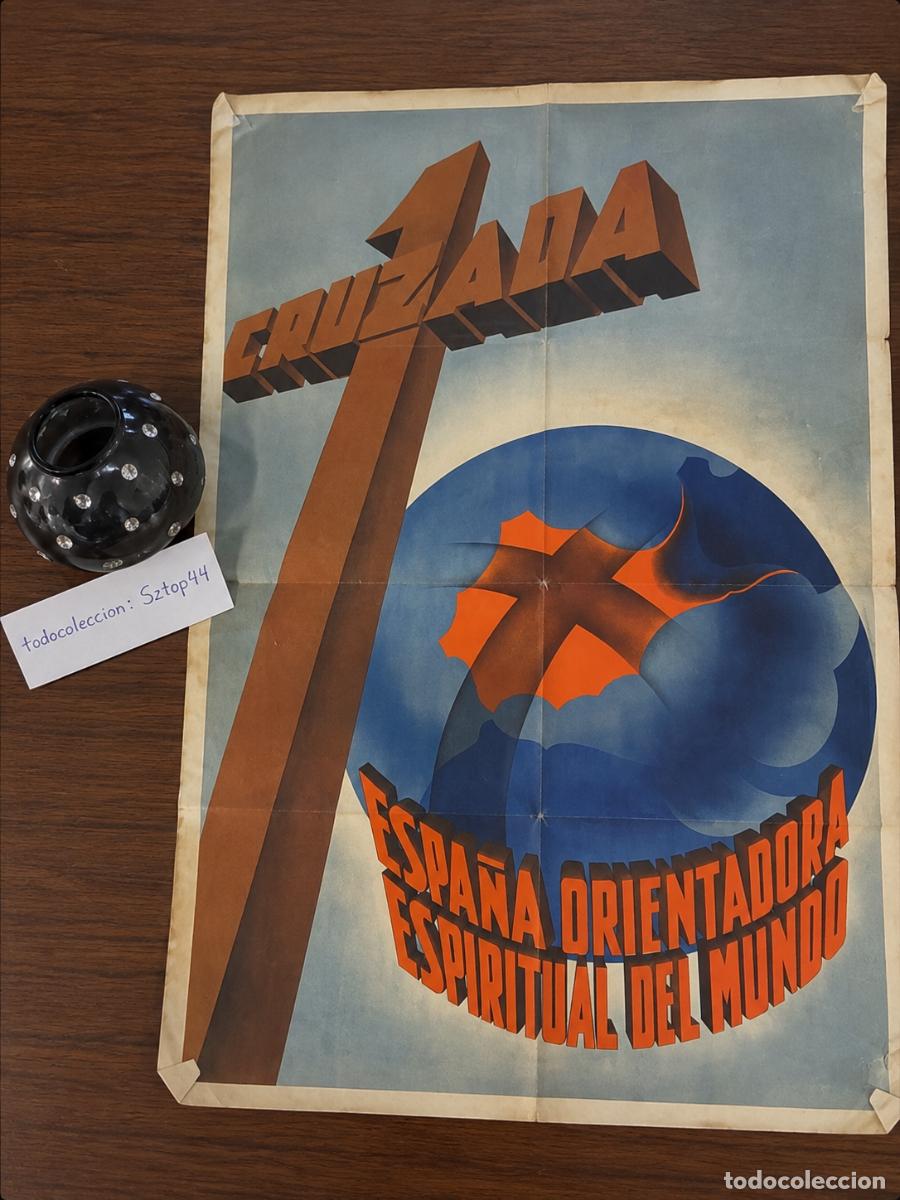 Militaria: Cartel Original 1937 Espa&ntilde;a Orientadora Espiritual del Mundo - Guerra Civil
