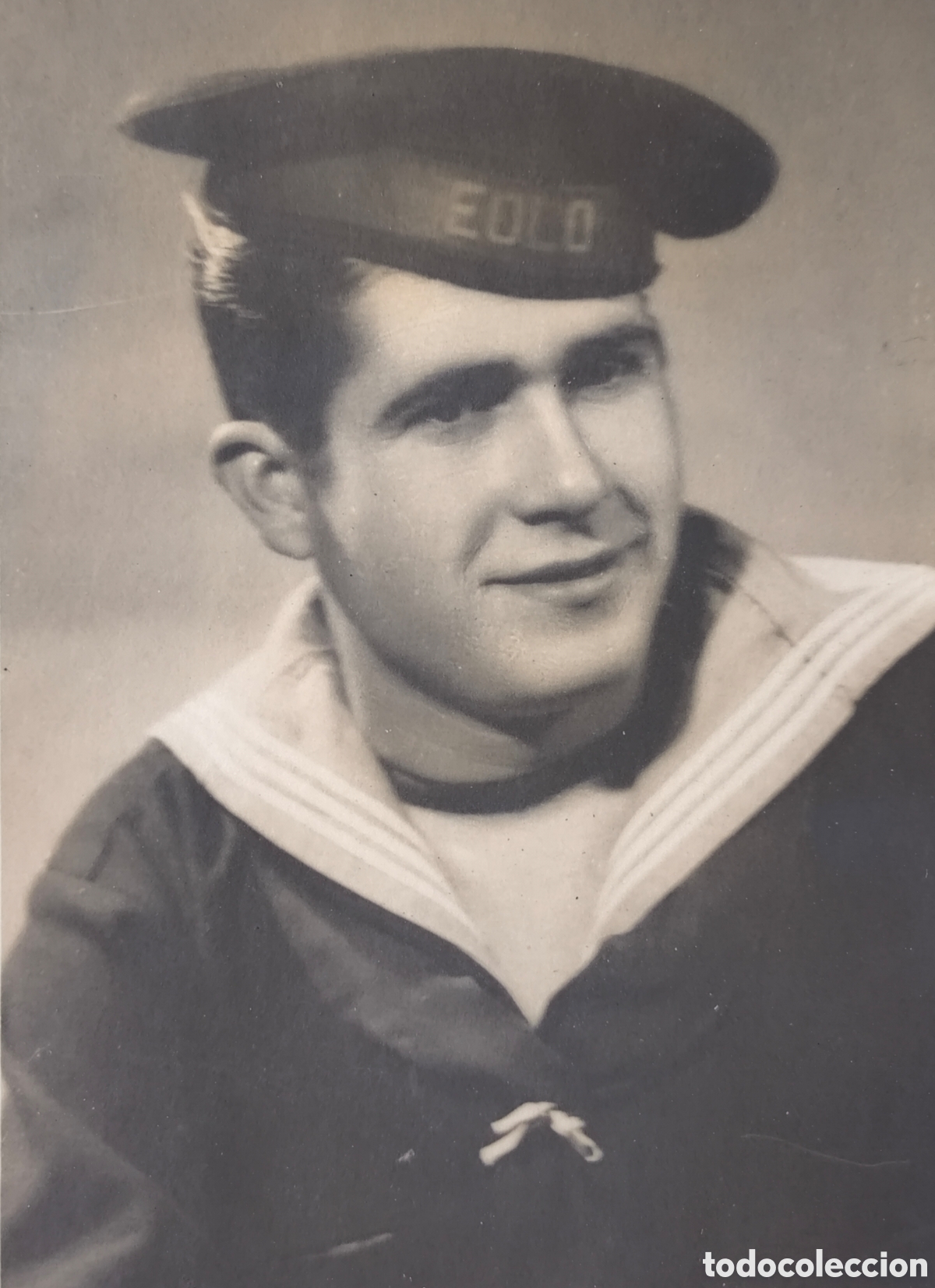 Militaria: MARINERO SOLDADO BUQUE EOLO FOTOGRAF&Iacute;A RETRATO CARTAGENA C. 1955
