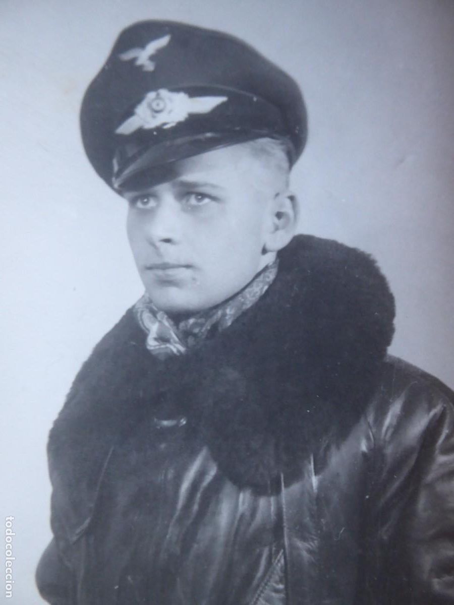 Militaria: Fotograf&iacute;a piloto Luftwaffe.