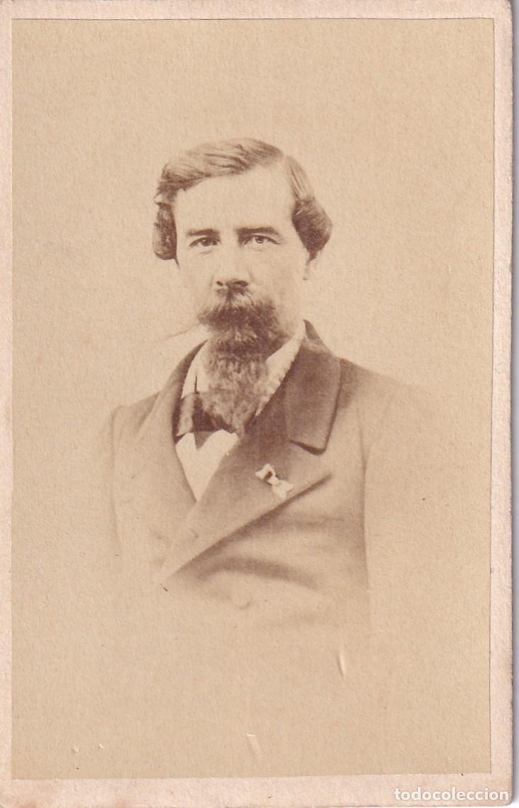 Militaria: Albumina tarjeta de visita Stefan Istvan Turr, general h&uacute;ngaro. No figura fot&oacute;grafo.