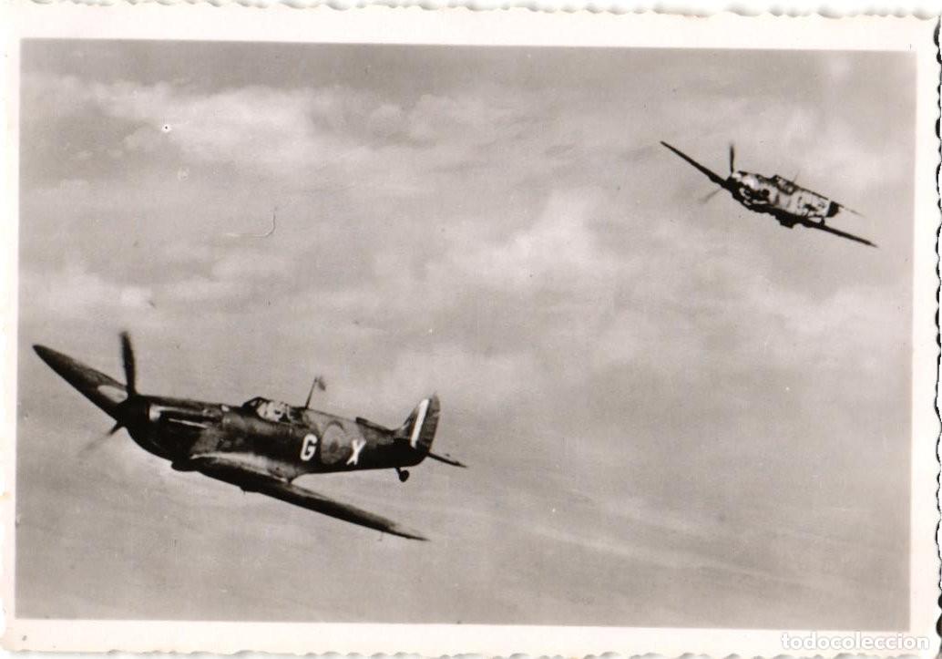 Militaria: Propaganda-Kompanie Aufnahme III Reich - A&ntilde;o 1942 - Messerschmitt Bf 109 - Supermarine Spitfire