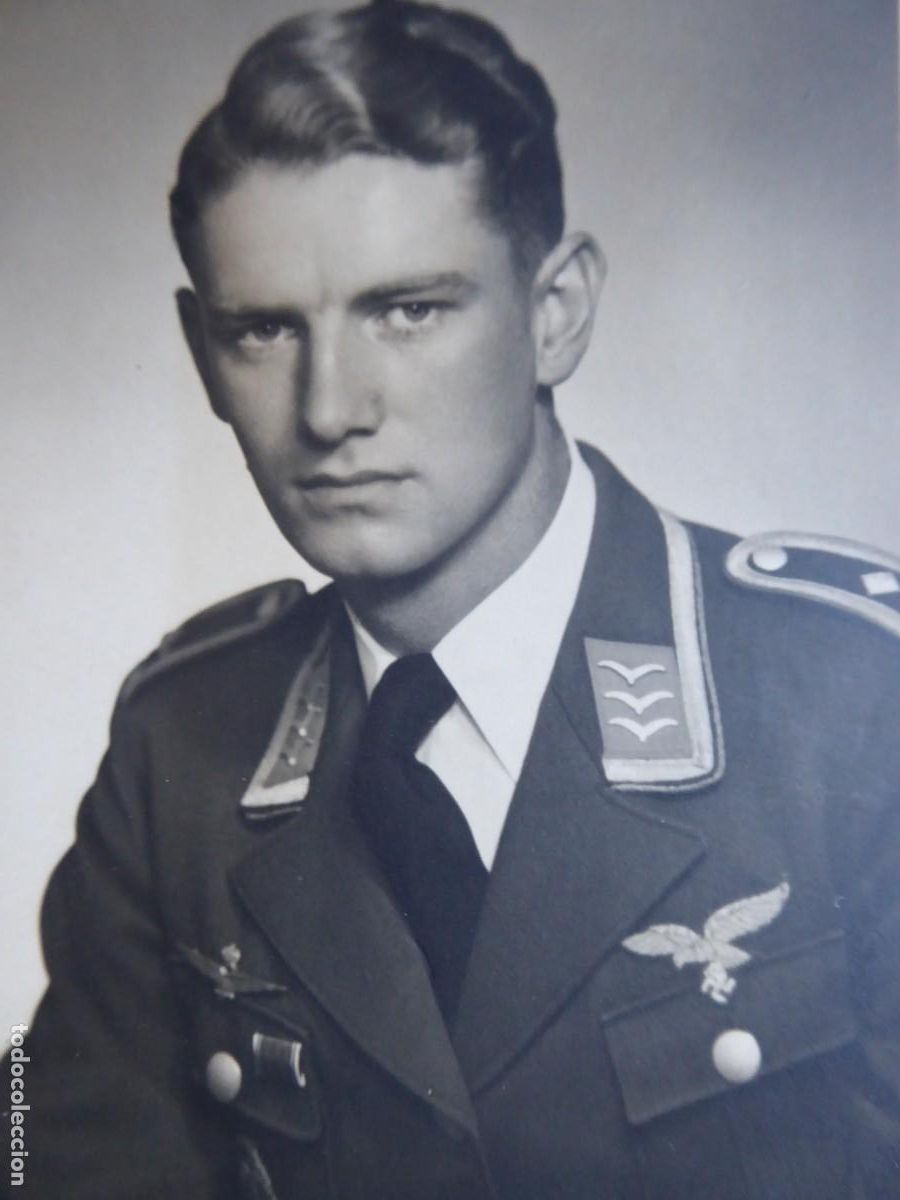 Militaria: Fotograf&iacute;a piloto luftwaffe.