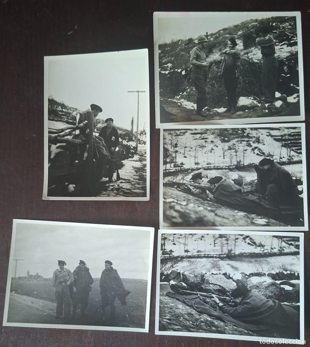 Militaria: 5 fotograf&iacute;as Guerra civil soldados requete ?? 1937