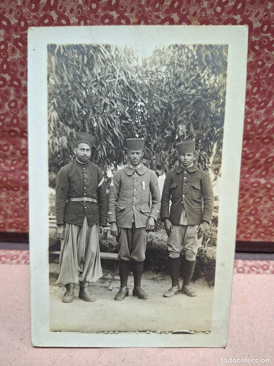 Militaria: ANTIGUA FOTOGRAFIA MILITARES GUERRA DE AFRICA MARRUECOS 1917