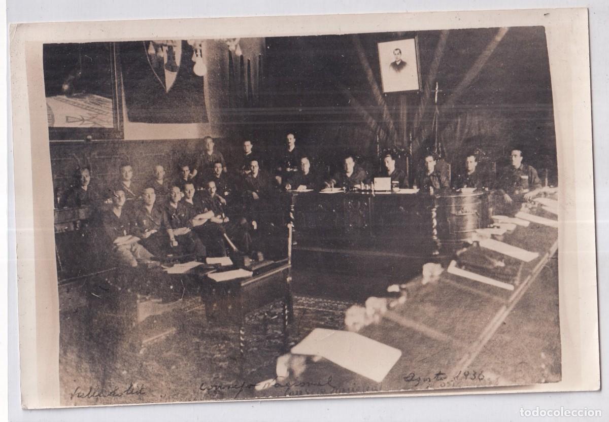 Military Antiques: Fotograf&iacute;a prensa Valladolid Universidad Jose Saniz, Manuel Hedilla, etc. 2 /09/ 1936