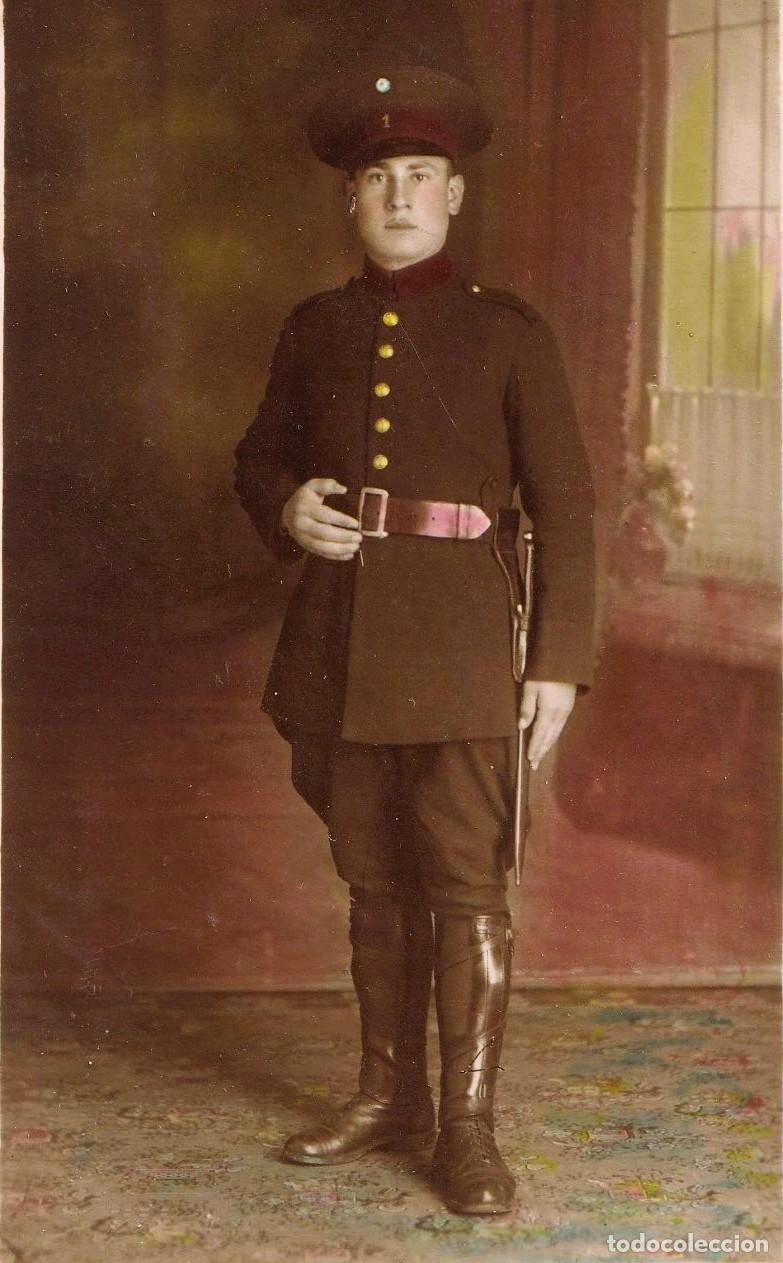 Militaria: Fotograf&iacute;a de estudio de soldado argentino, primer tercio siglo XX - CLC