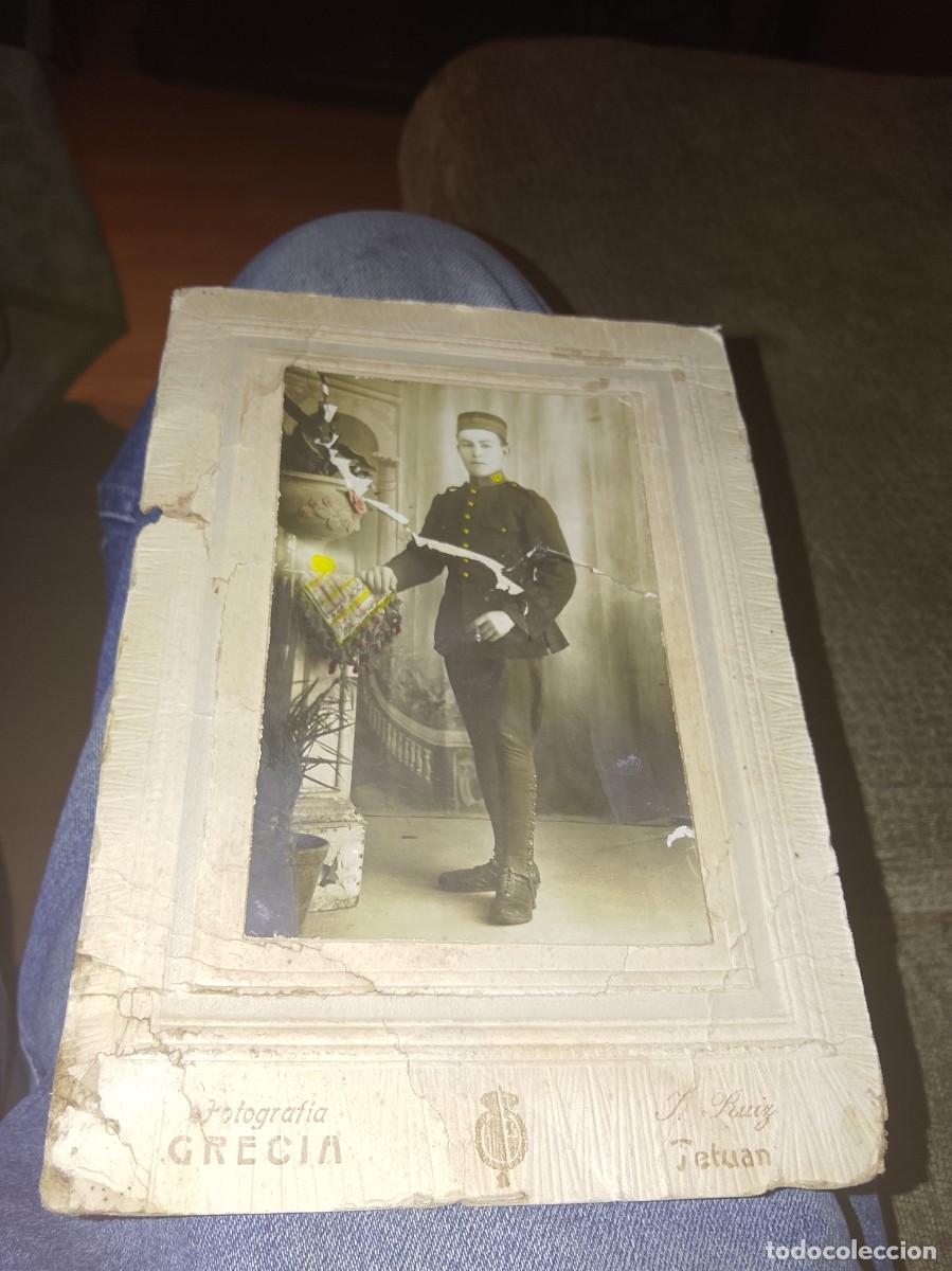 Militaria: GUERRA DE AFRICA. Militar Regto. Cazadores Madrid No.2, FOTO GRECIA, J. Ruiz, TETUAN 1920