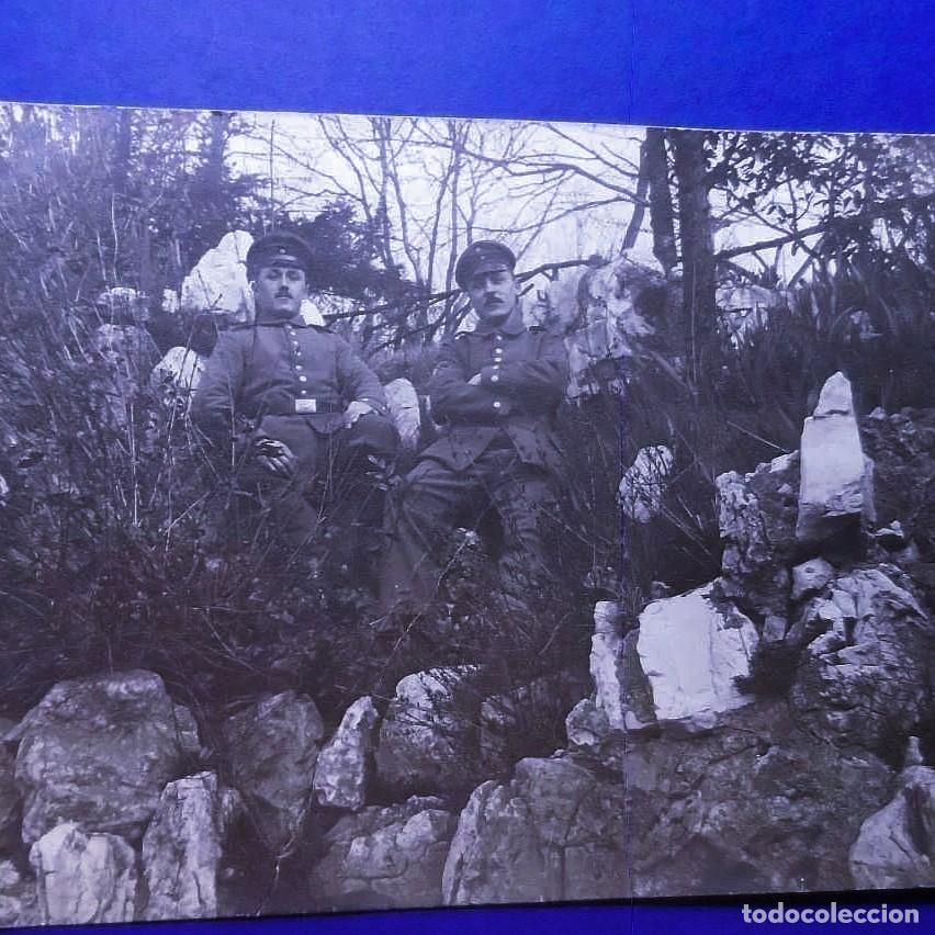 Militaria: SOLDADOS IMPERIALES ALEMANES EN LA MONTA&Ntilde;A ENTRE LAS ROCAS. II REICH. A&Ntilde;OS 1914-18