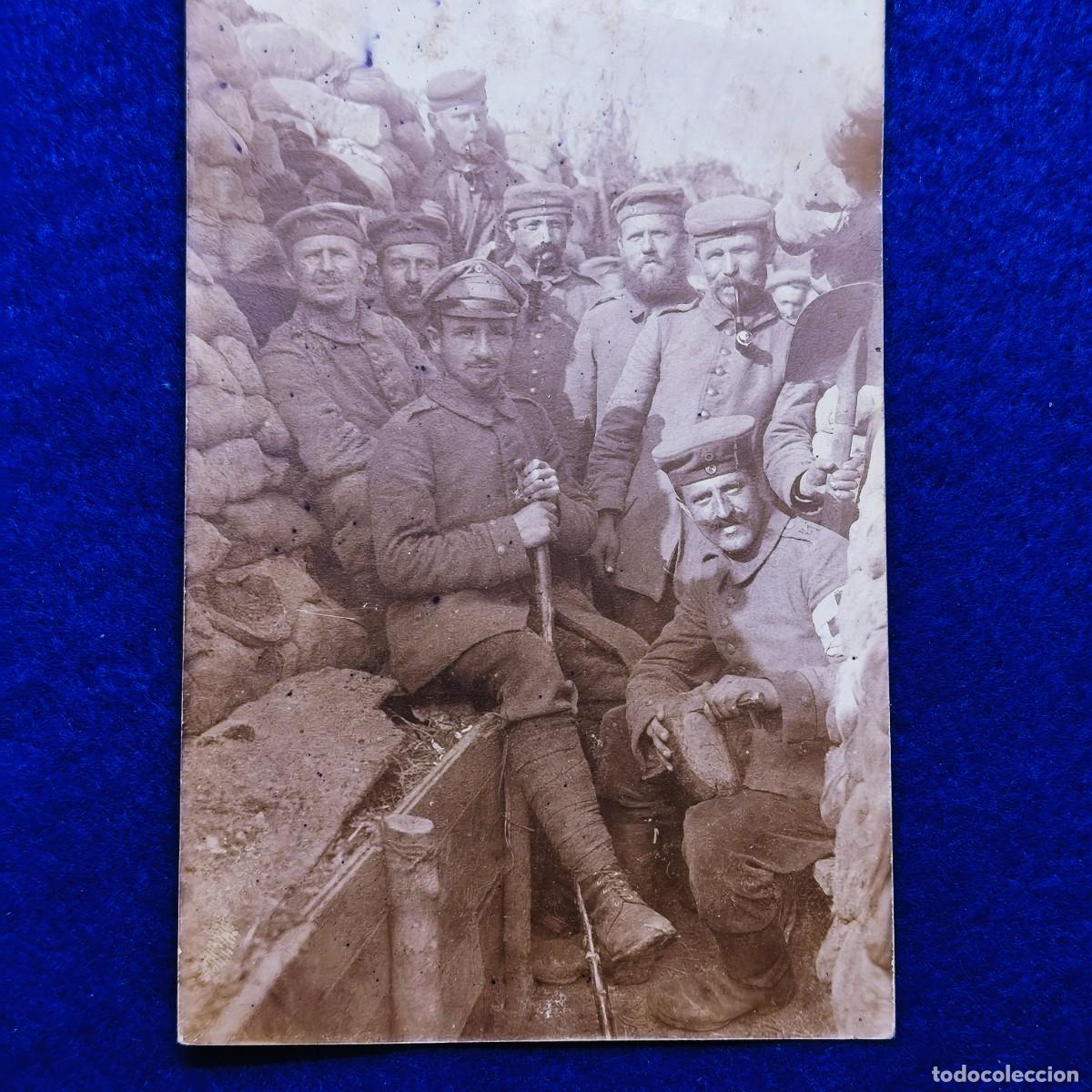 Militaria: SOLDADOS IMPERIALES ALEMANES EN LA TRINCHERA. II REICH. A&Ntilde;O 1915