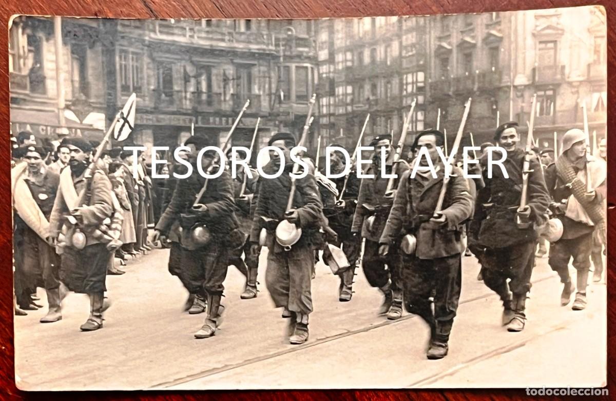 Militaria: GUERRA CIVIL, BILBAO 1937, BATALL&Oacute;N OTXANDIANO, REGRESO DEL FRENTE DE ASTURIAS, GUDARIS