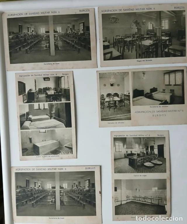 Militaria: Colecci&oacute;n 7 Postales Antiguas Sanidad Militar