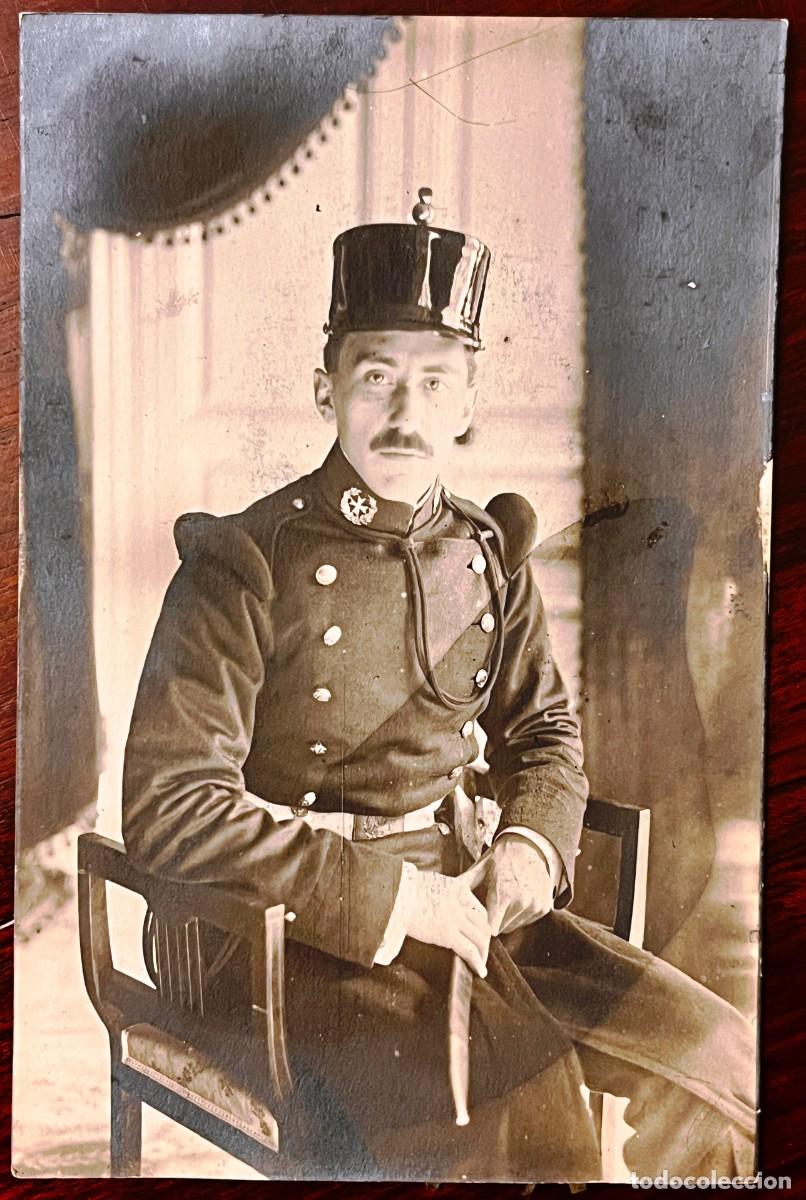 Militaria: FOTOGRAF&Iacute;A ANTIGUA MILITAR ESPA&Ntilde;OL, CUERPO DE SANIDAD MILITAR, UNIFORME CON ROS, &Eacute;POCA ALFONSO XIII