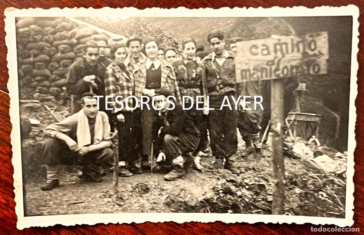 Militaria: FOTOGRAF&Iacute;A ORIGINAL EXCURSIONISTAS MONTA&Ntilde;EROS VASCOS, POSIBLES MENDIGOIZALES, REP&Uacute;BLICA, A&Ntilde;OS 30