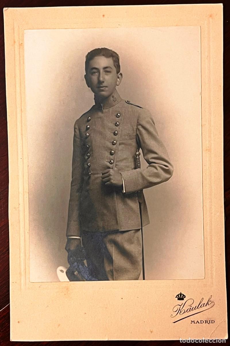 Militaria: FOTOGRAF&Iacute;A OFICIAL MILITAR ESPA&Ntilde;OL, KAULAK MADRID, IMPORTANTE FOT&Oacute;GRAFO, &Eacute;POCA ALFONSO XIII, ORIGINA