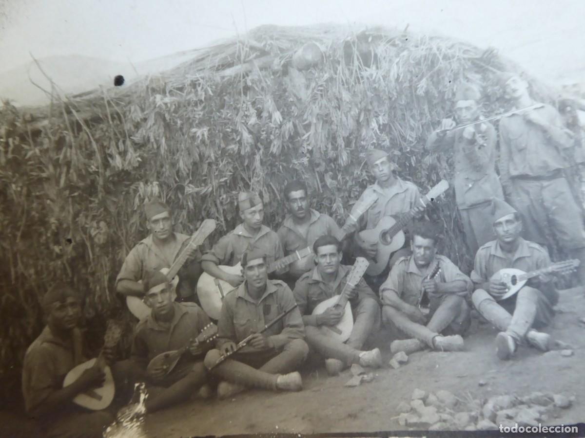 Militaria: Fotograf&iacute;a legionario m&uacute;sicos. Guerra de Marruecos