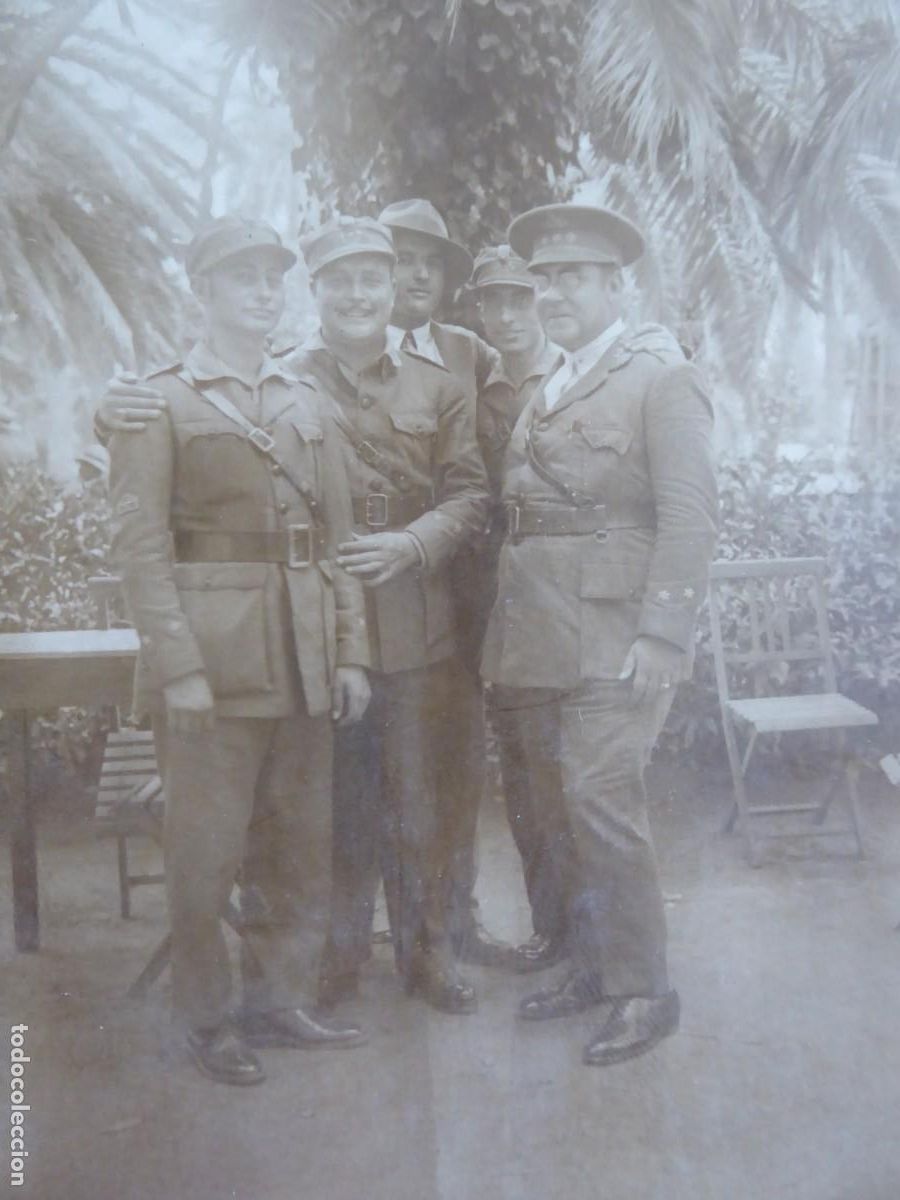 Militaria: Fotograf&iacute;a oficiales legionarios. Guerra de Marruecos