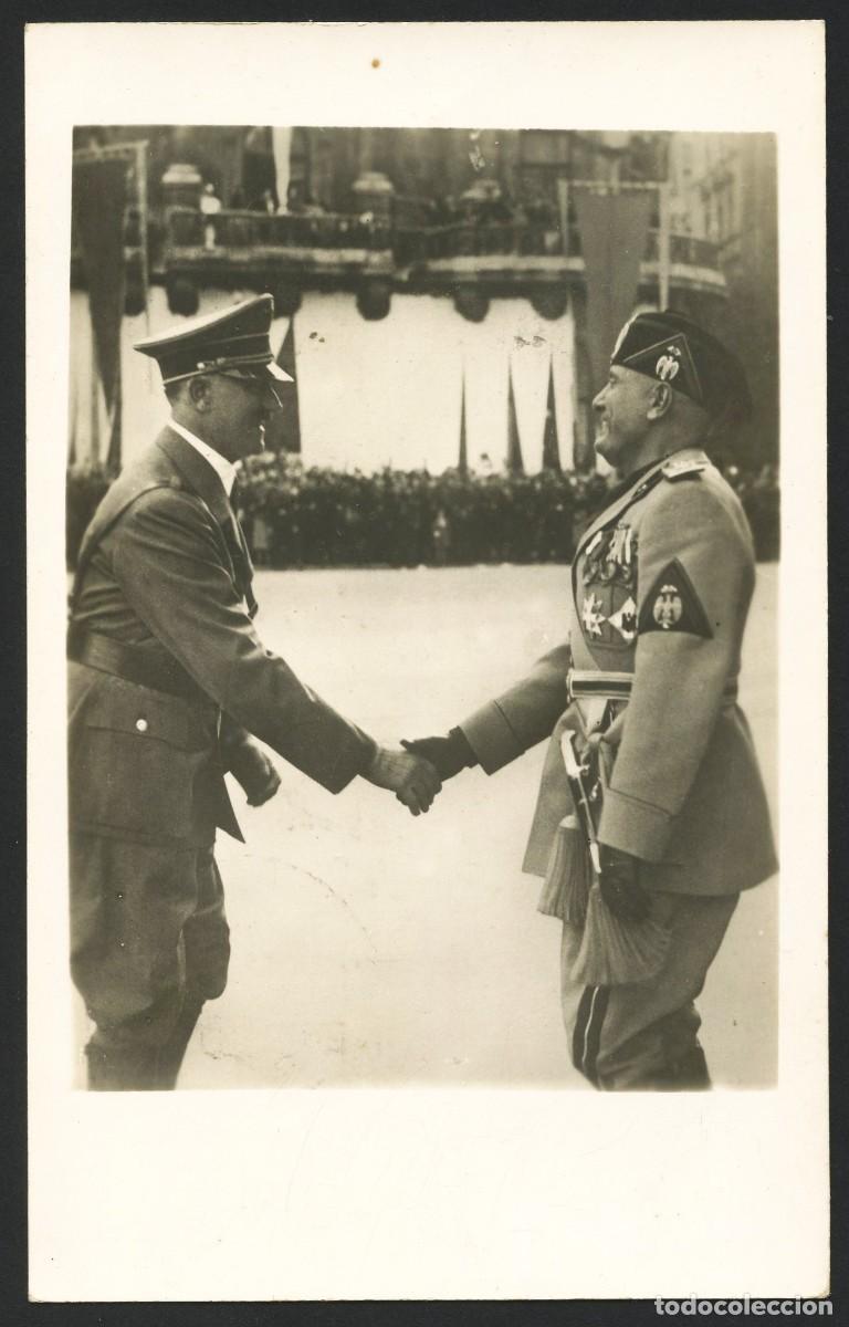 Militaria: FOTOGRAF&Iacute;A, REUNI&Oacute;N ENTRE A. HITLER Y B. MUSSOLINI, BERL&Iacute;N