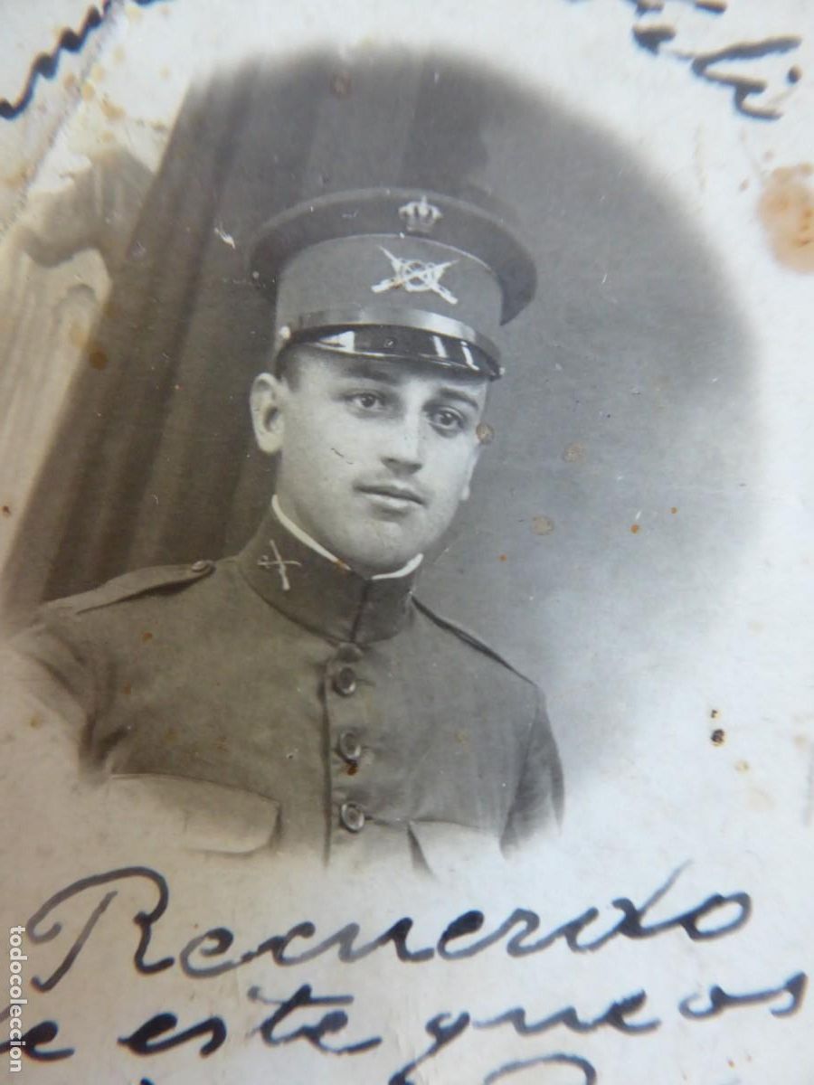 Militaria: Fotograf&iacute;a oficial infanter&iacute;a del ej&eacute;rcito espa&ntilde;ol. Guerra de Marruecos