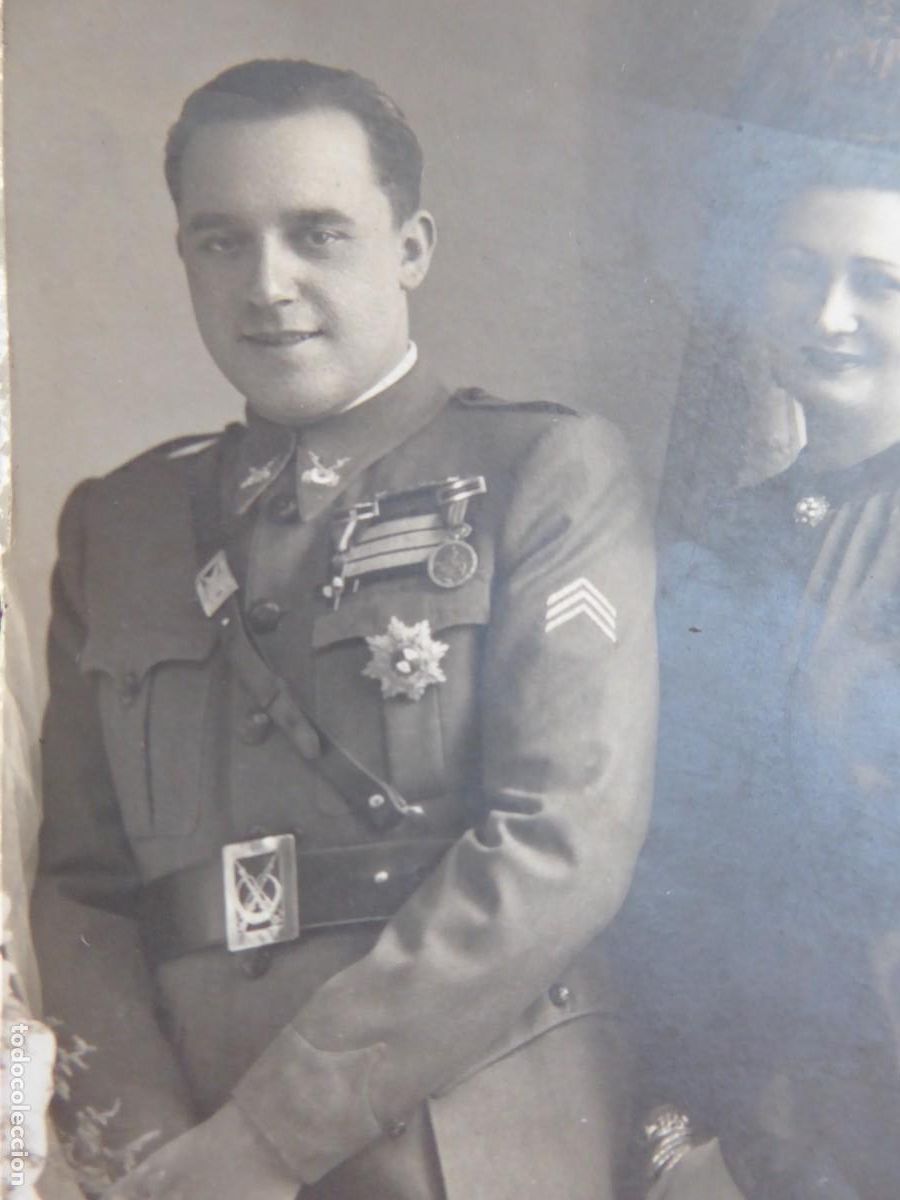 Militaria: Fotograf&iacute;a sargento provisional regulares.