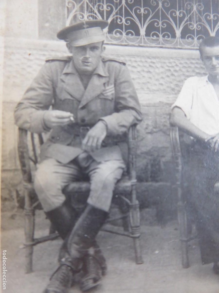 Militaria: Fotograf&iacute;a sargento regulares. Melilla 1938