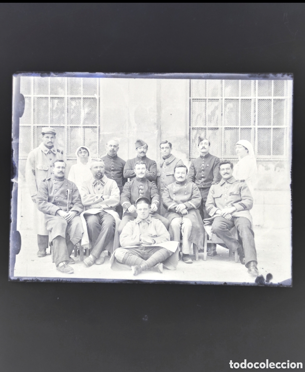Militaria: Negativo vidrio 9x12 I Guerra Mundial