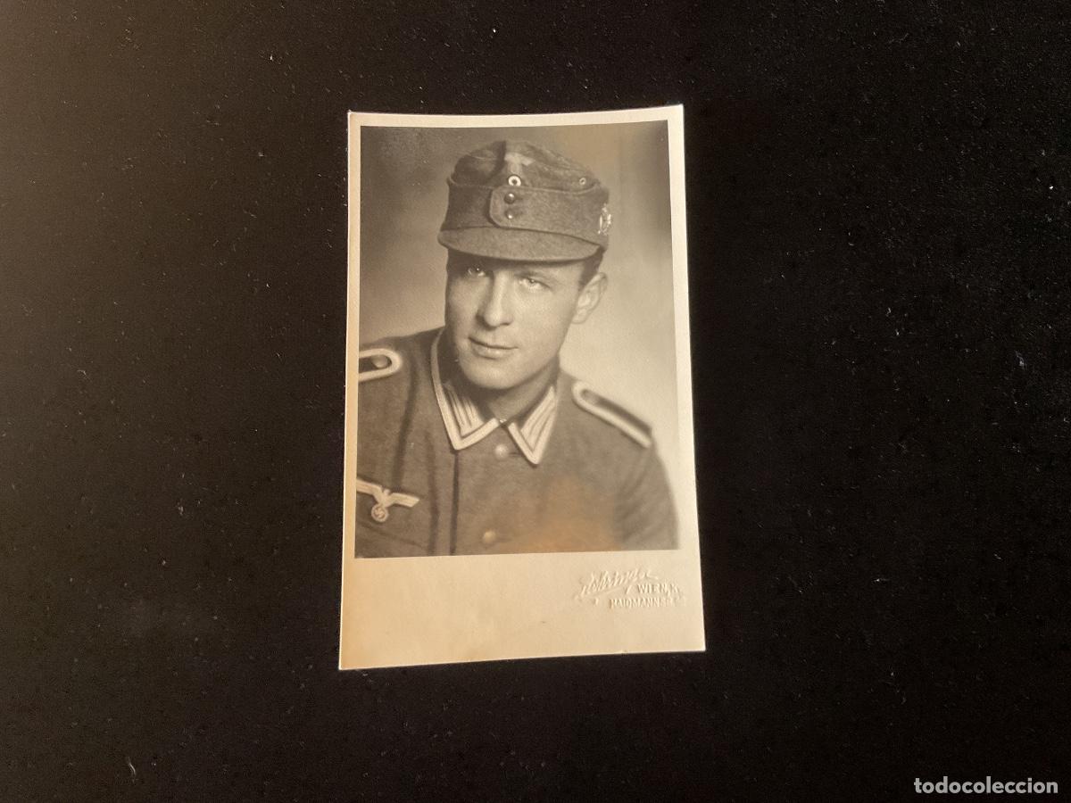 Militaria: FOTO SARGENTO WEHRMACHT TROPAS DE MONTA&Ntilde;A GEBIRGSJ&Auml;GER. FLOR EMBLEMA Edelweiss GORRA