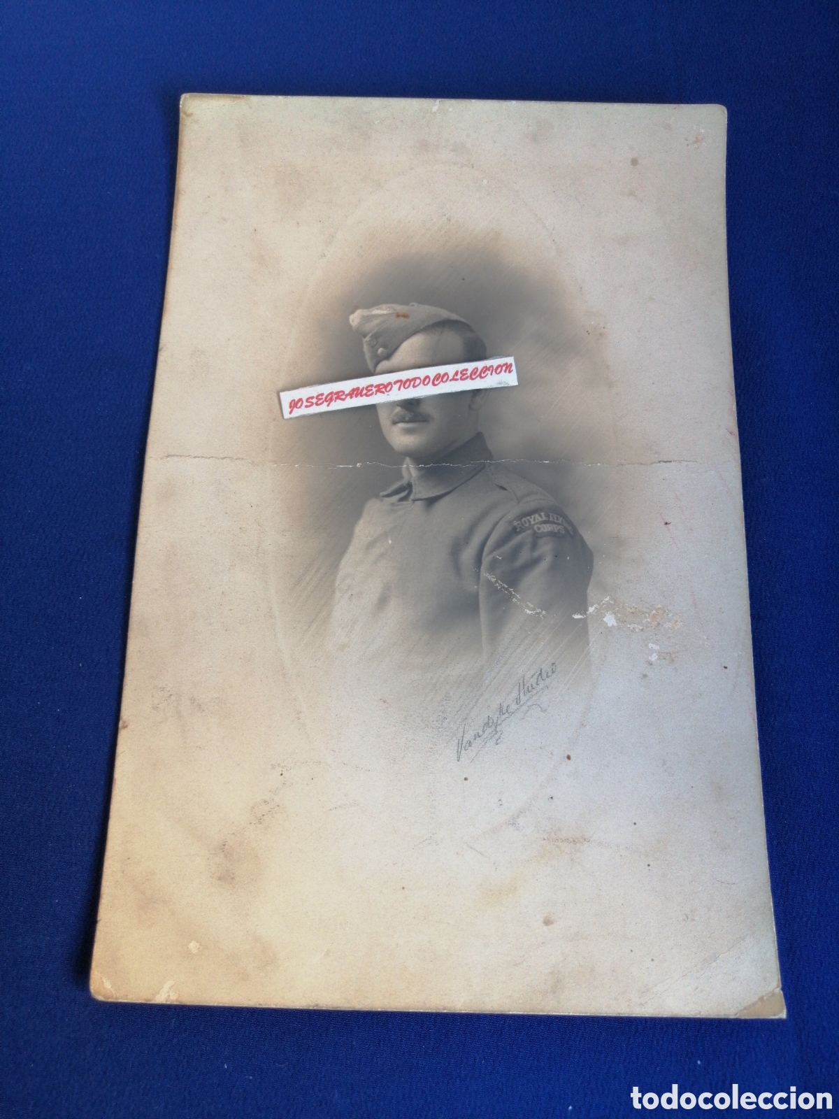 Militaria: ROYAL FLYING CORPS (RFC) FUERZA AEREA PRIMERA GUERRA MUNDIAL INGLATERRA FOTOGRAF&Iacute;A ANTIGUA SIGLO PAS