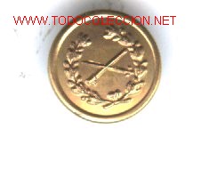 Militaria: Bot&oacute;n Peque&ntilde;o,de General, Rep&uacute;blica.