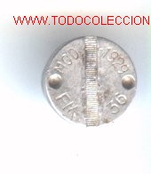 Militaria: Tap&oacute;n de transporte pa ra vaina de artilleria italiana.