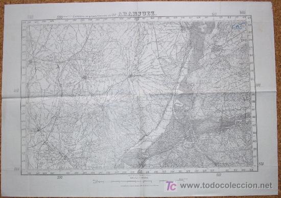 Military Antiques: GUERRA CIVIL MAPA DE ARANJUEZ