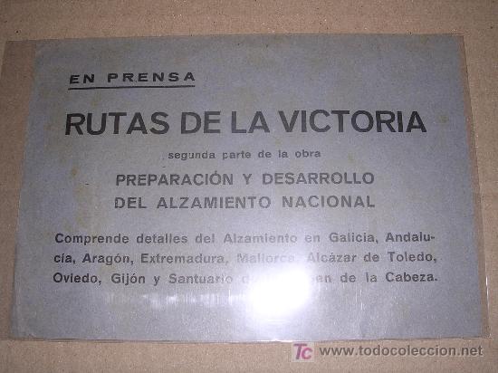 Military Antiques: FOLLETO , EN PRENSA, RUTAS DE LA VICTORIA