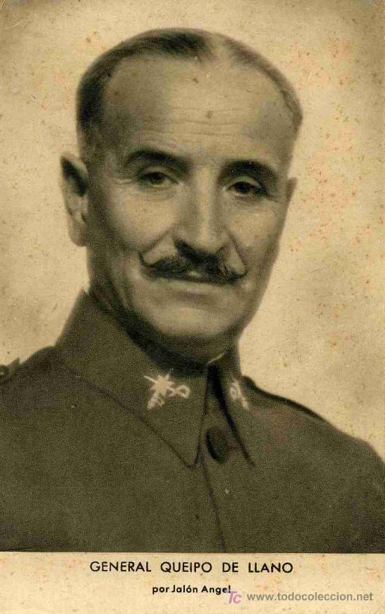 Militaria: RETRATO DE GENERAL QUEIPO DEL LLANO - Foto 1