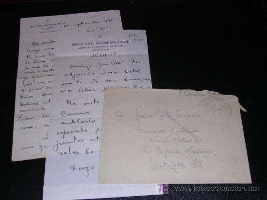 Militaria: CARTA DE LOS NACIONALES 1938
