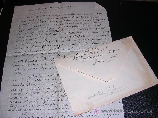 Militaria: CARTA  GUERRA CIVIL 1939, BANDO NACIONAL