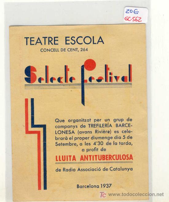 Militaria: (GC-562)LLUITA ANTITUBERCULOSA A&Ntilde;O 1937