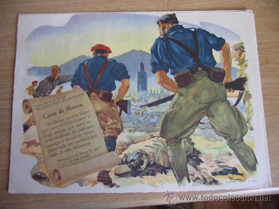 Militaria: PARTE HOJA CALENDARIO GUERRA CIVIL (34X25 CM.)