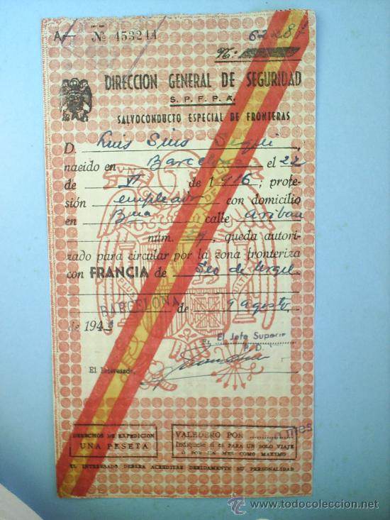 Militaria: SALVOCODUCTO-ESPECIAL DE FRONTERAS-1946
