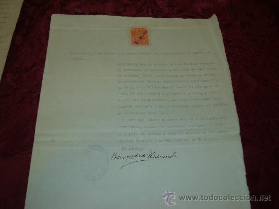 Militaria: bernardino hernandez alcalde de martin de yecles,certifico . 1939