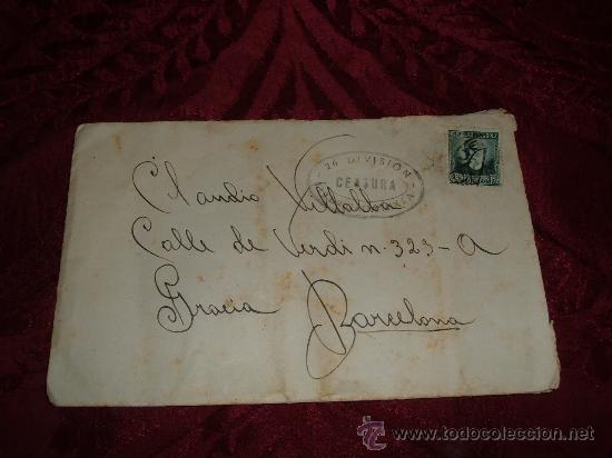 Militaria: correspondencia tamp&oacute;n censura 26 divisi&oacute;n 119 brigada mixta,frente del este