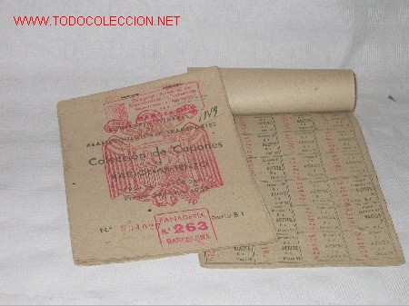 Militaria: LIBRETA DE RACIONAMIENTO - Foto 1