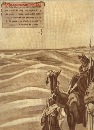 Militaria: litografia antigua - Foto 1