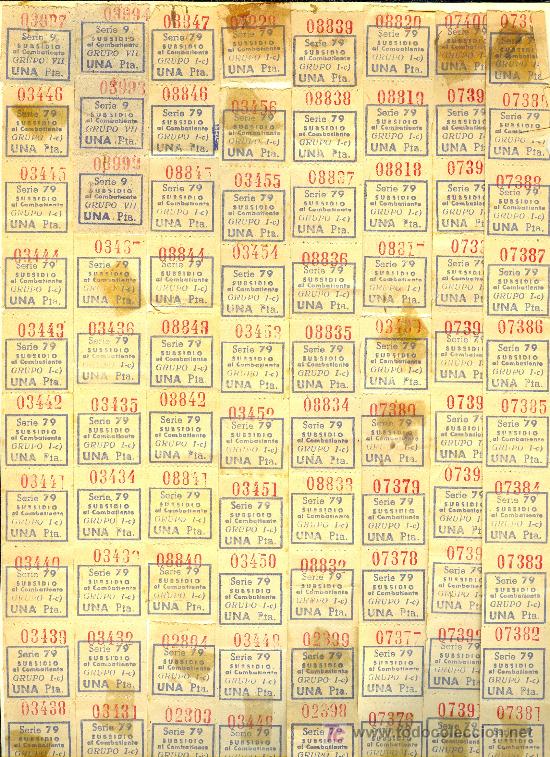 Militaria: SUBSIDIO AL COMBATIENTE - Foto 1